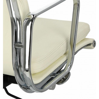 Fotel biurowy gabinetowy CH2171T biała skóra D2.Design