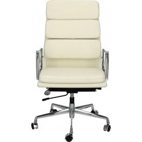 Fotel biurowy gabinetowy CH2191T biała skóra D2.Design do biurka. 2