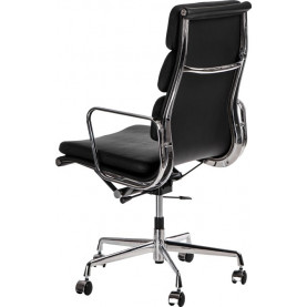 Fotel biurowy gabinetowy CH2191T czarna skóra D2.Design do biurka. 2