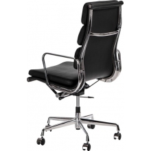 Fotel biurowy gabinetowy CH2191T czarna skóra D2.Design