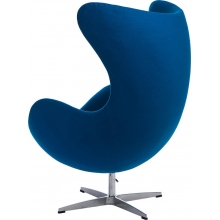 Fotel obrotowy Jajo niebieski kaszmir Premium D2.Design