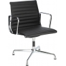 Fotel konferencyjny gabinetowy CH1081T czarna skóra D2.Design do biurka.