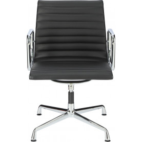 Fotel konferencyjny gabinetowy CH1081T czarna skóra D2.Design do biurka. 2