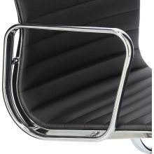 Fotel konferencyjny gabinetowy CH1081T czarna skóra D2.Design