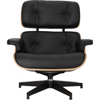 Fotel skórzany obrotowy Vip czarny/ebony D2.Design