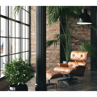 Fotel skórzany obrotowy Vip czarny/palisander D2.Design