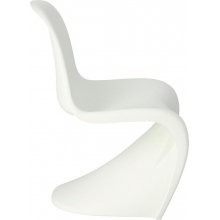 Krzesło designerskie z tworzywa Balance białe PP D2.Design