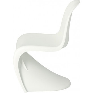 Krzesło designerskie z tworzywa Balance białe PP D2.Design