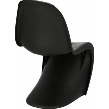 Krzesło designerskie z tworzywa Balance PP czarne D2.Design