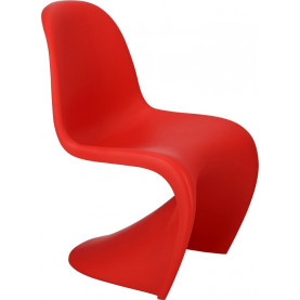 Krzesło designerskie z tworzywa Balance PP czerwone D2.Design do salonu, jadalni i restauracji. 2