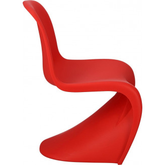 Krzesło designerskie z tworzywa Balance PP czerwone D2.Design