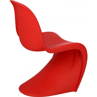 Krzesło designerskie z tworzywa Balance PP czerwone D2.Design
