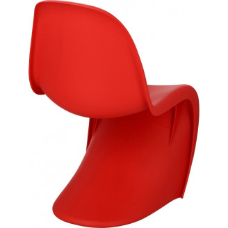 Krzesło designerskie z tworzywa Balance PP czerwone D2.Design