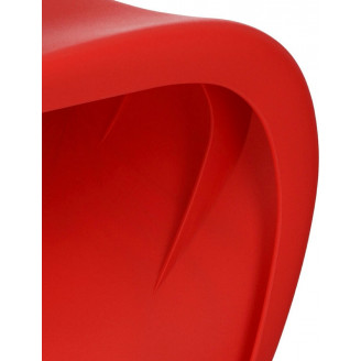 Krzesło designerskie z tworzywa Balance PP czerwone D2.Design