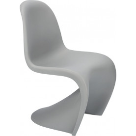 Krzesło designerskie z tworzywa Balance jasno szare D2.Design 2