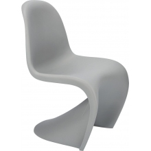 Krzesło designerskie z tworzywa Balance jasno szare D2.Design do salonu, jadalni i restauracji.