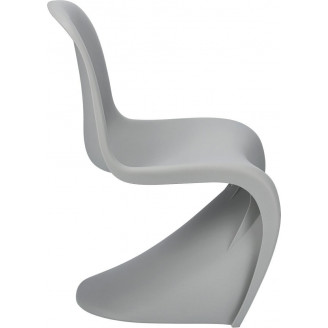Krzesło designerskie z tworzywa Balance jasno szare D2.Design
