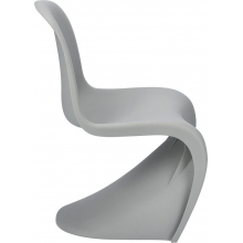 Krzesło designerskie z tworzywa Balance jasno szare D2.Design