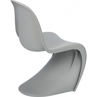 Krzesło designerskie z tworzywa Balance jasno szare D2.Design