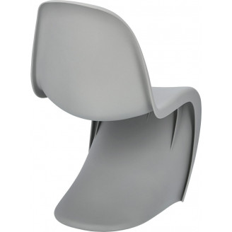 Krzesło designerskie z tworzywa Balance jasno szare D2.Design