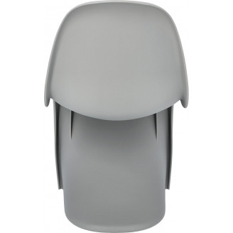Krzesło designerskie z tworzywa Balance jasno szare D2.Design