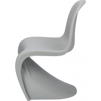Krzesło designerskie z tworzywa Balance jasno szare D2.Design