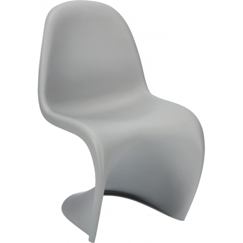 Krzesło designerskie z tworzywa Balance jasno szare D2.Design