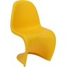 Krzesło designerskie z tworzywa Balance żółte D2.Design do salonu, jadalni i restauracji.