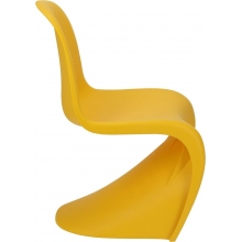 Krzesło designerskie z tworzywa Balance żółte D2.Design