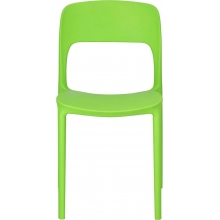 Krzesło z tworzywa Flexi zielone Intesi