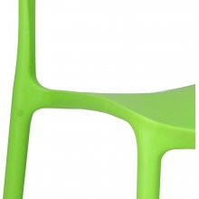 Krzesło z tworzywa Flexi zielone Intesi