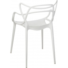 Krzesło ażurowe z tworzywa Lexi białe D2.Design