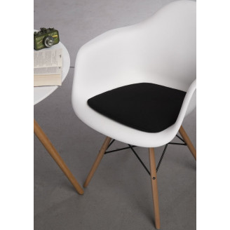 Poduszka dekoracyjna na krzesło Arm Chair czarna Intesi