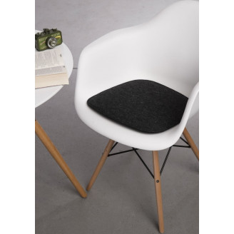 Poduszka dekoracyjna na krzesło Arm Chair ciemno szara Intesi