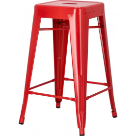 Stołek barowy Paris 66 czerwony D2.Design do kuchni, restauracji i baru. 2