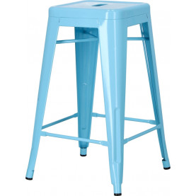 Stołek barowy Paris 66 niebieski D2.Design do kuchni, restauracji i baru. 2