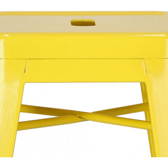 Stołek barowy metalowy Paris 66 żółty D2.Design