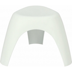 Stylowy Taboret plastikowy Fant biały D2.Design do kuchni i przedpokoju.