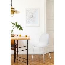 Krzesło z tworzywa Layer IV z tworzywa białe Simplet
