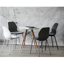 Krzesło z tworzywa Layer IV z tworzywa szare Simplet