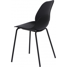 Krzesło z tworzywa Layer IV z tworzywa czarne Simplet