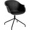 Krzesło biurowe obrotowe Roundy czarne Intesi