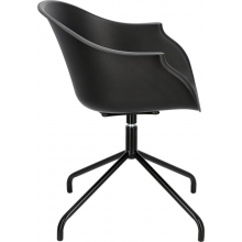 Krzesło biurowe obrotowe Roundy czarne Intesi