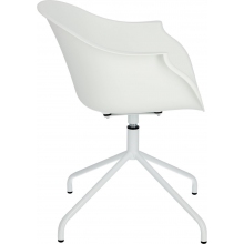Krzesło biurowe obrotowe Roundy białe Intesi