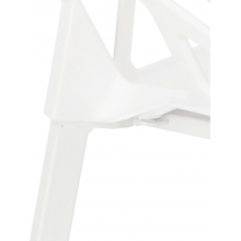 Krzesło ażurowe z tworzywa Gap PP białe Simplet