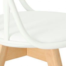 Krzesło ażurowe z tworzywa Sirena białe Intesi