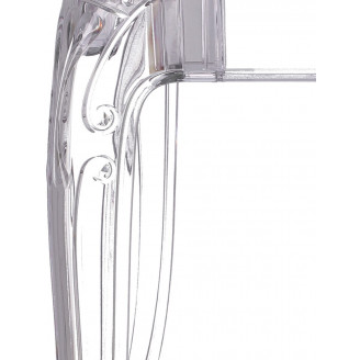 Stół szklany glamour Ghost 80 przezroczysty D2.Design