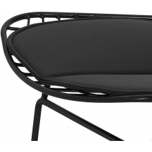 Krzesło druciane designerskie Harry czarne D2.Design