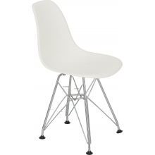 Krzesełko dziecięce JuniorP016 biały/chrom D2.Design