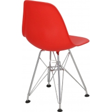 Krzesełko dziecięce JuniorP016 czerwony/chrom D2.Design